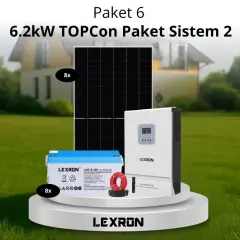 6.2kW JEL AKÜLÜ SOLAR PAKET SİSTEM 2 (PAKET 6)